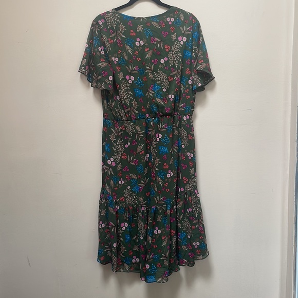 Marybelle Floral CottageCore Midi Dress 1x - Picture 5 of 6